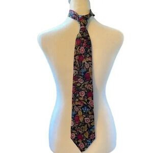 Rochas Men's Floral Silk Tie‎